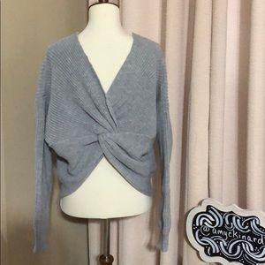 Sage The Label Twist Knot Reversible Sweater